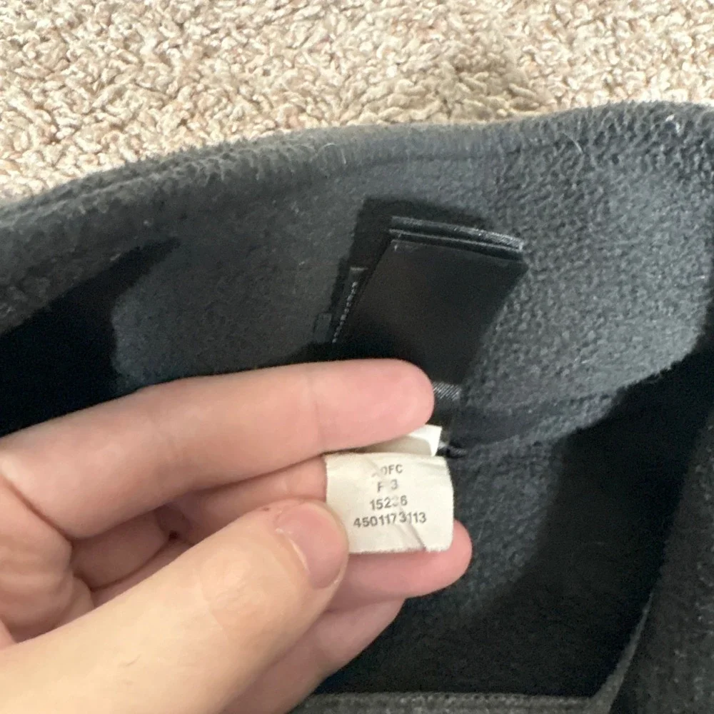 Mens The North Face FlashDry Full Zip‎ Fleece Jacket Gray Black S